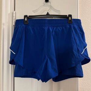 90 Degree By Reflex Blue Athletic Shorts Lightweight Performance